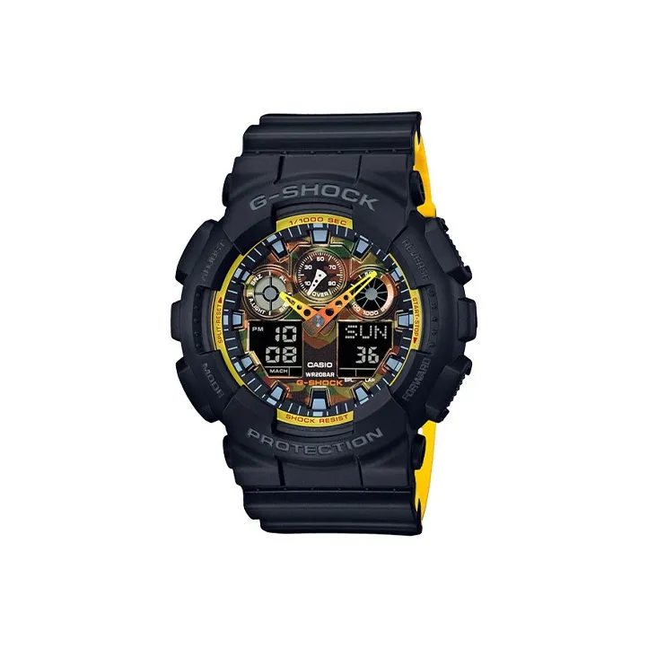 CASIO G SHOCK Collection Кварцевый механизм Смольный ремешок Часы Мужские Многоцветный циферблат часов