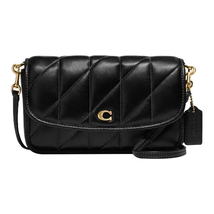 COACH Hayden Nappa Мягкая кожа Сумка через плечо Маленькая Женская Черная