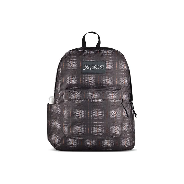 JanSport Polyester Backpack Regular Unisex 7X3 Black Plaid