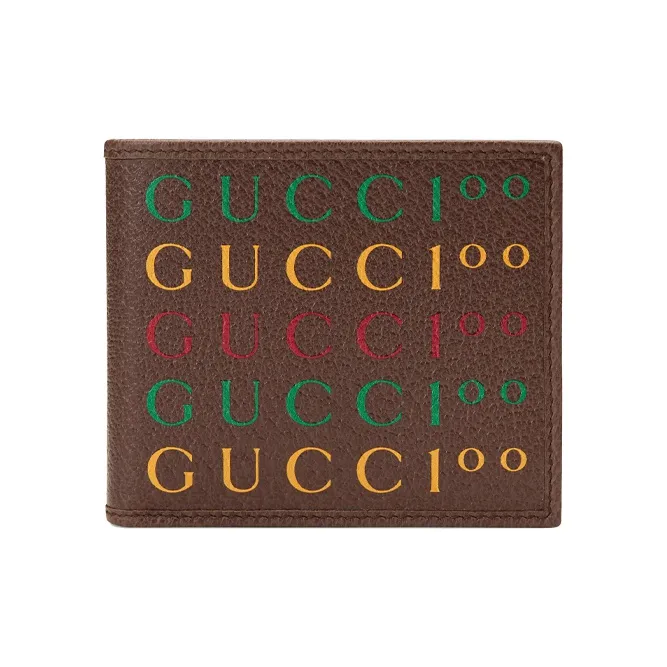 GUCCI Кожа Кошелек Мужской Коричневый