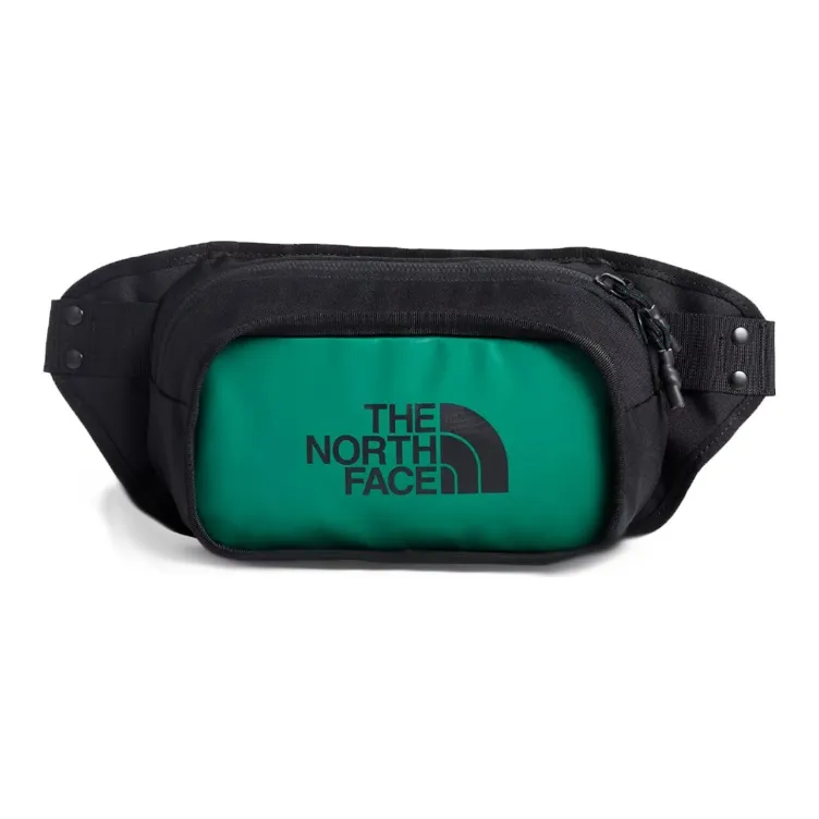 THE NORTH FACE 4L Sling Bag, Fanny Pack Outdoor Bag Nylon Green Unisex