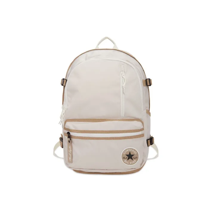 Converse Straight Edge Polyester Backpack Regular Unisex Khaki/Milk White