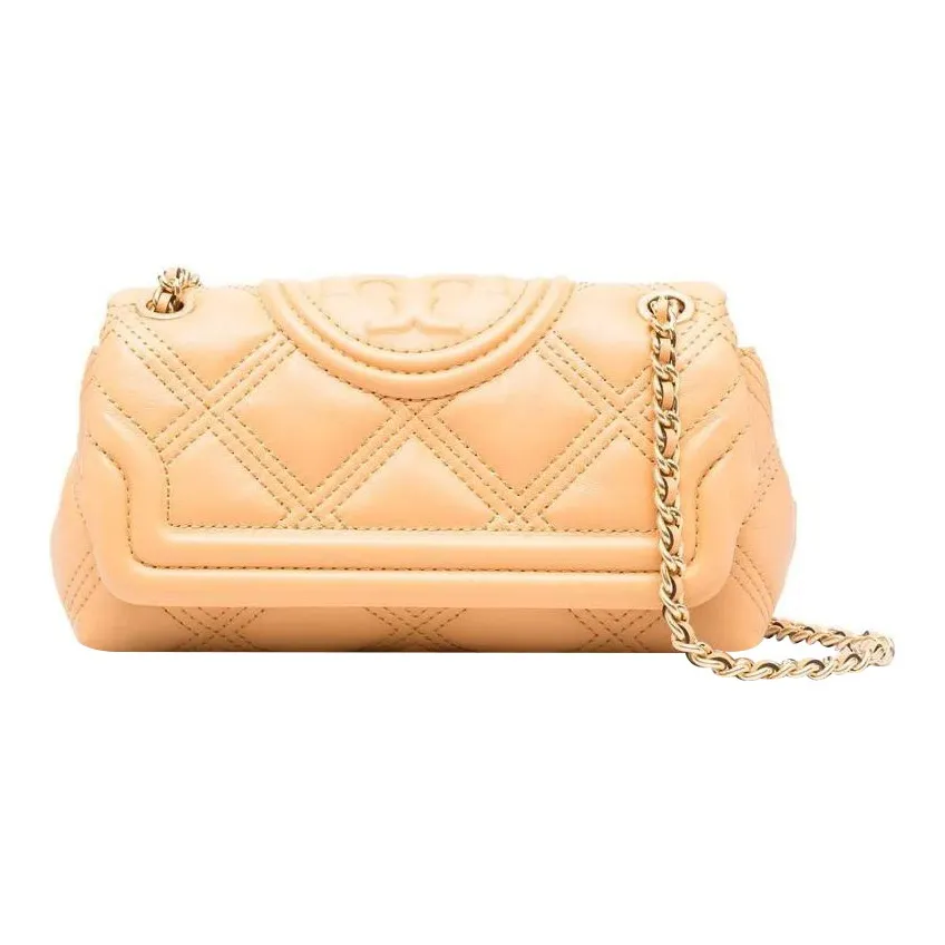 TORY BURCH Fleming GRAIN LEATHER Портативная сумка через плечо сумка на плечо женская желтая