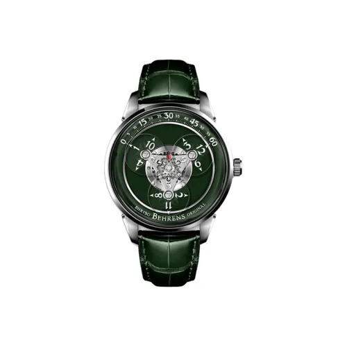 BEHRENS Автоматический Механический Movement Унисекс Часы 42mm*12mm Зеленые