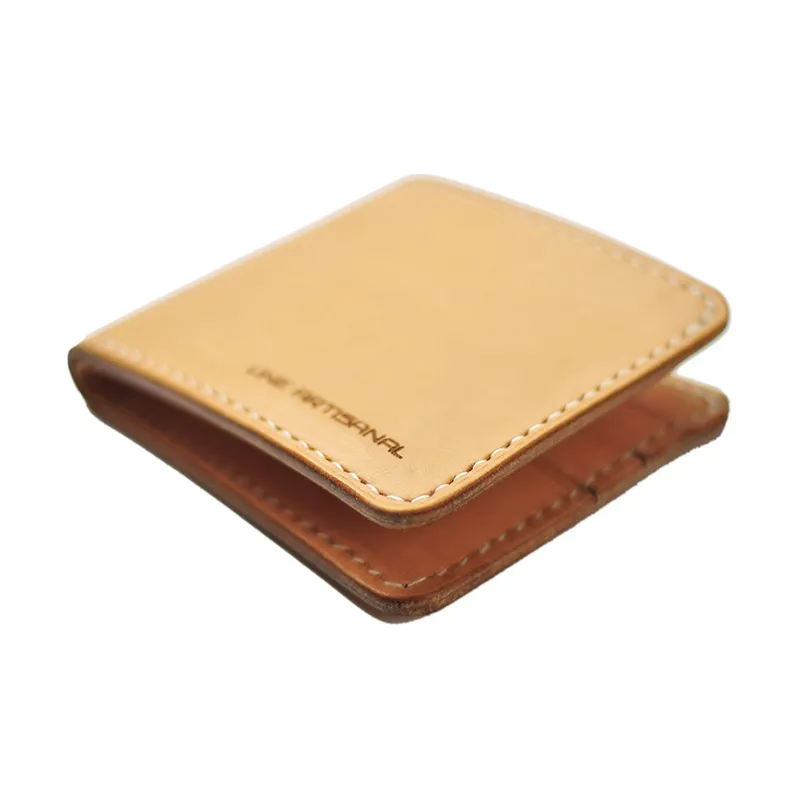 LINE ARTISANAL Cow Leather Leather Clip Wallet Regular Men's Multicolor