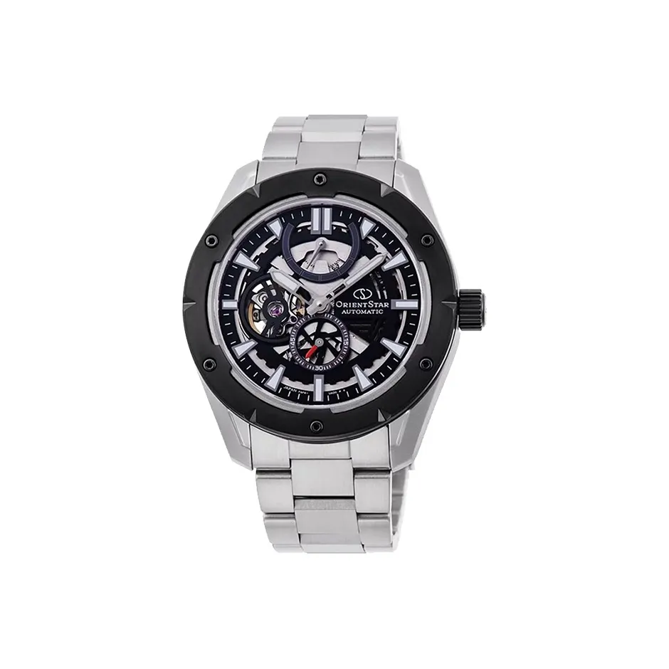 ORIENT STAR Automatic Mechanical Movement Steel Strap Watch Men's Watches Black Dial