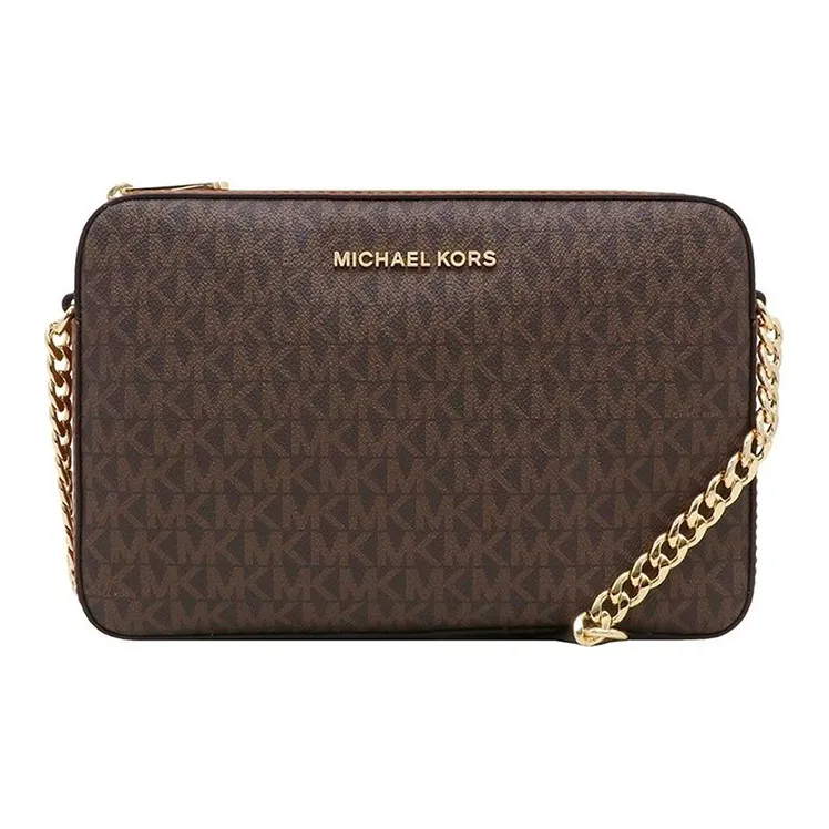 MICHAEL KORS Leather Camera Bag, Crossbody Bag Regular Women's Brown