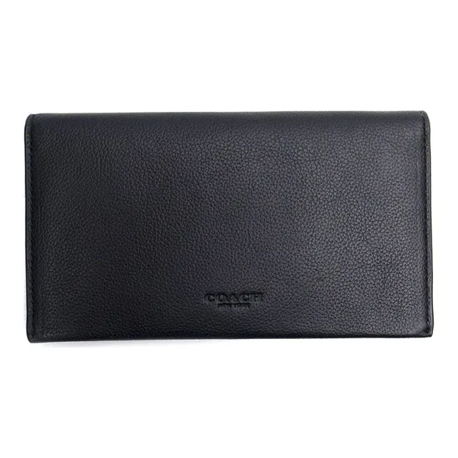 COACH Кошелек из коровьей кожи стандартный женский черный
