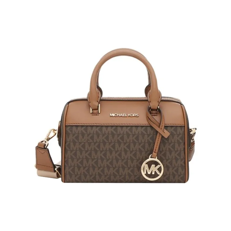MICHAEL KORS Travel PVC Boston Bag, Crossbody, One Shoulder, Handbag Regular Women's Brown