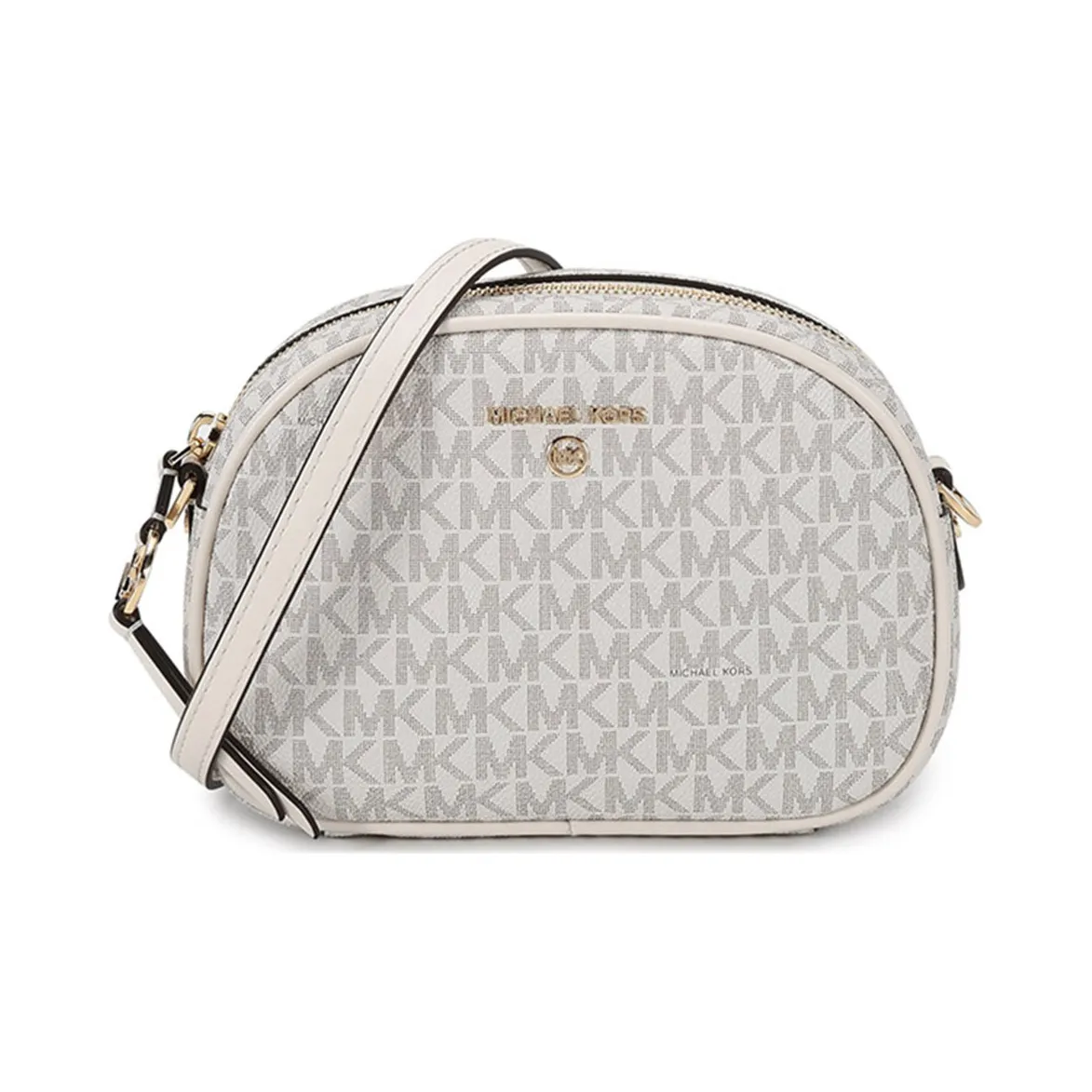 MICHAEL KORS Artificial Leather Crossbody Bag, Shoulder Bag Trumpets Women's Vanilla White