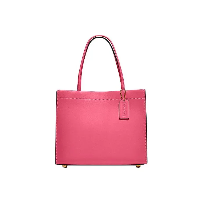 COACH Cashin Leather Tote Bag, Shopping Bag, Handbag, Crossbody Bag Small Women's Pink