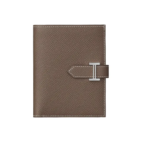 HERMES Bearn Compact Wallet Brown