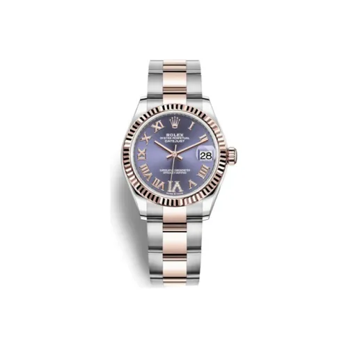 ROLEX Автоматический Механический Movement Женские Log Series Часы 31 мм Фиолетовые