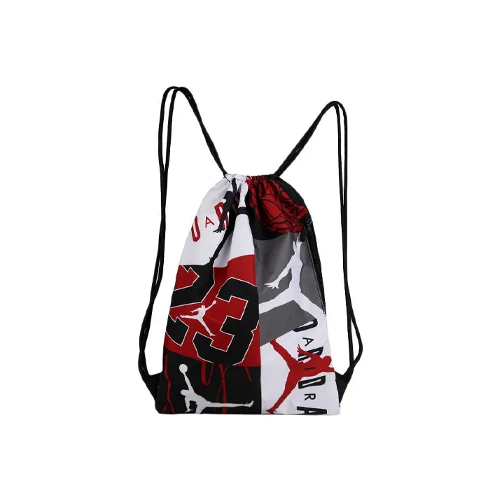 Jordan Полиэстер Спортивный Рюкзак Стандартный Унисекс Красный Белый