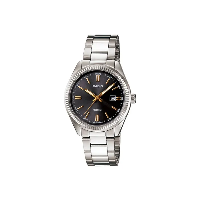 CASIO Standard Series ENTICER Collection Кварцевый механизм часы с ремешком из нержавеющей стали женские часы