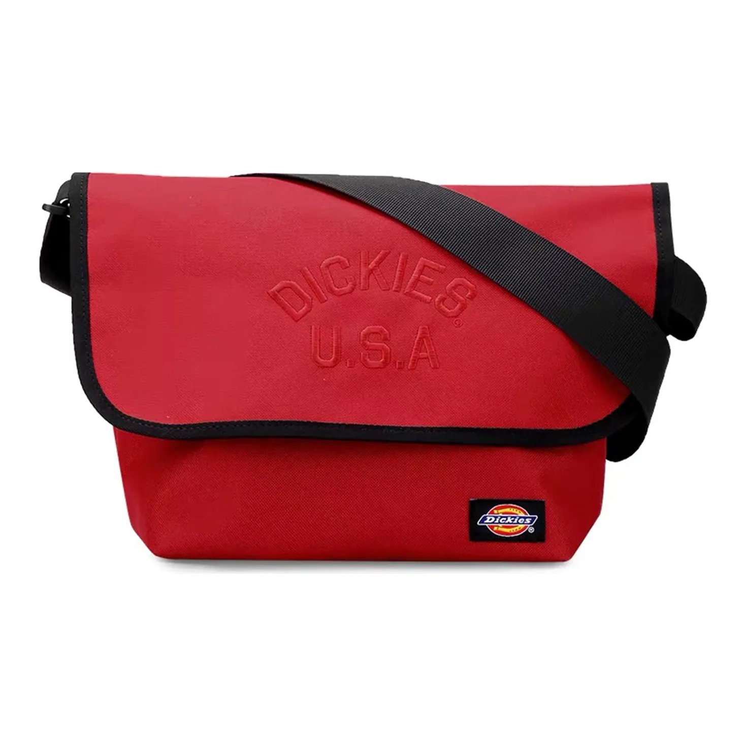 Dickies Полиэстер Курьерская Сумка Сумка через плечо Стандартная Унисекс Винтажный Красный