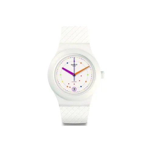SWATCH Автоматический Механический Movement Унисекс Часы 42 мм Белые