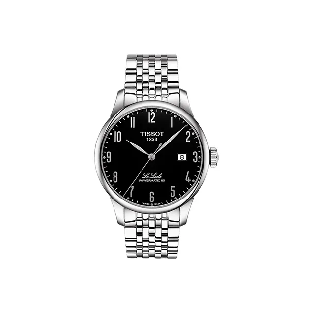 TISSOT Le Locle Collection Mechanical Movement Men's Watches Watch 39.3mm Black Dial Stainless Steel Watch Case