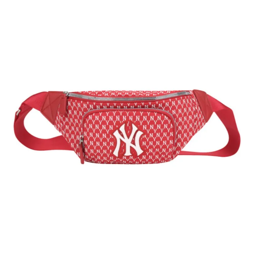 MLB Monogram Collection Polyamide Shoulder Bag Crossbody Bag Fanny Pack Regular Unisex Red