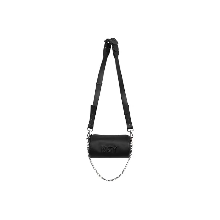 Boy London PU Shoulder Bag, Crossbody Bag Regular Unisex Black
