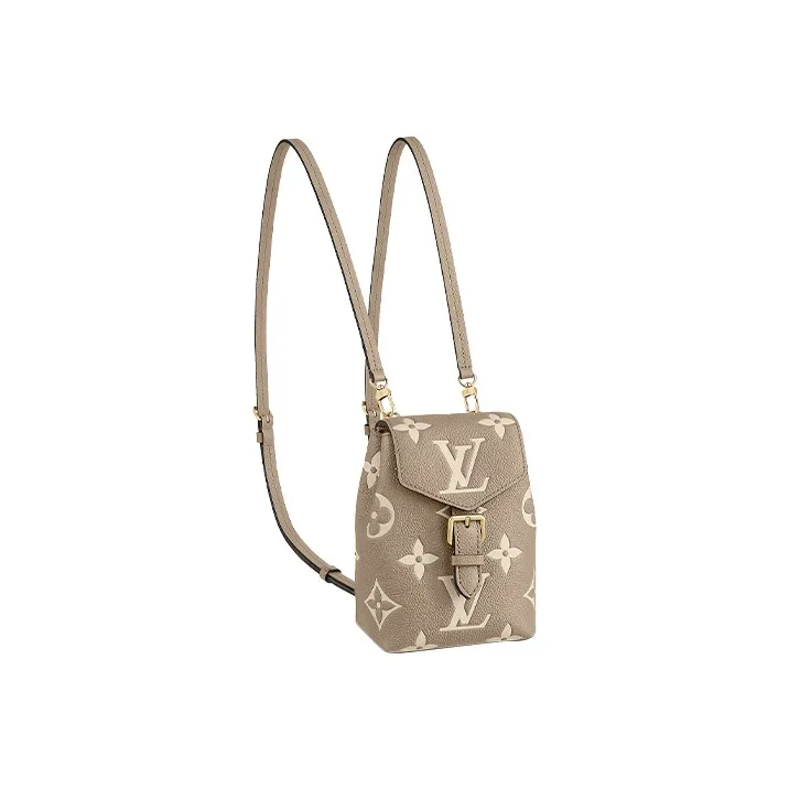 LOUIS VUITTON Tiny Backpack Monogram Empreinte Tourterelle Beige/Cream