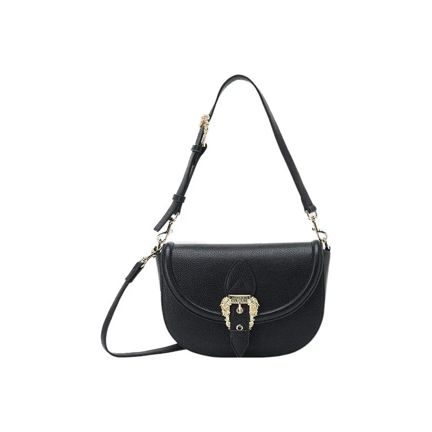 VERSACE JEANS COUTURE Leather Handbag, Shoulder Bag, Crossbody Bag Women's Black