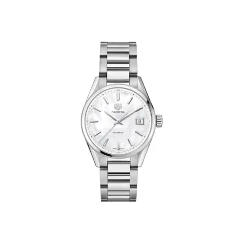 TAG HEUER Автоматический Механический Movement Женские Carrera Collection Часы 36 мм Белые