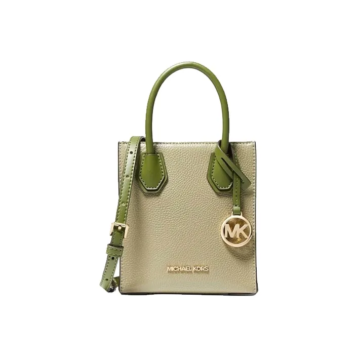 MICHAEL KORS Mercer Cow Leather Trunk Bag Handbag Shoulder Bag Crossbody Bag Mini Women's Avocado Green