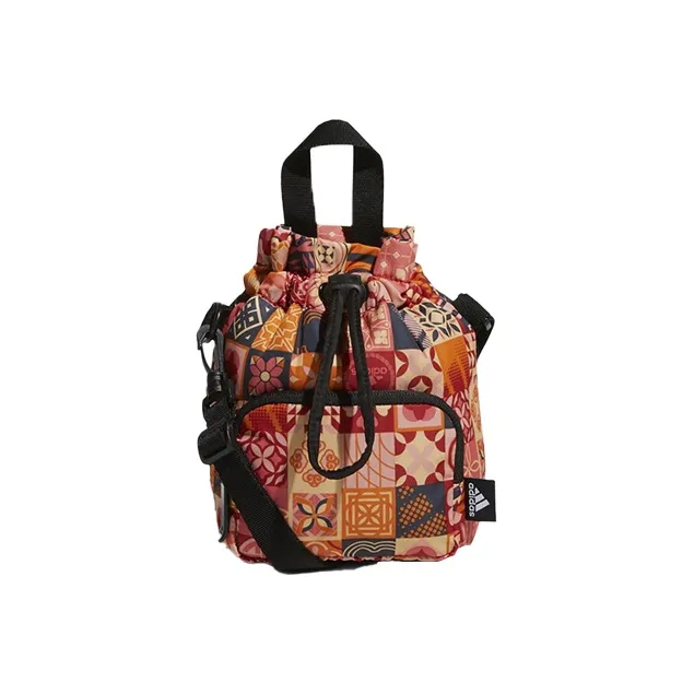 adidas CNY Collection Полиэстер Ведрообразная Сумка Спортивная Сумка Сумка через плечо Стандартная Унисекс Розовая Вихрь Неоново-красная