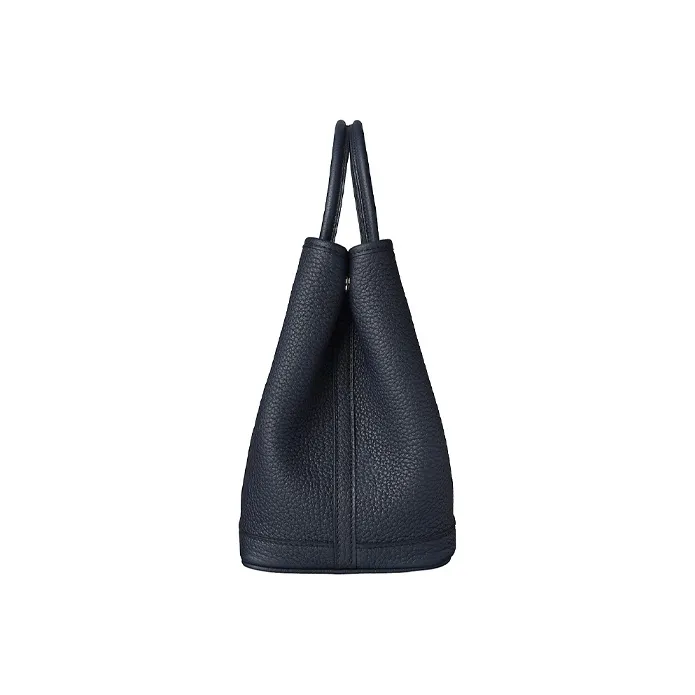 HERMES Garden Party Negonda Calfskin Handbag Unisex 76 Bleu Indigo