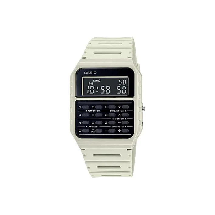 CASIO YOUTH Collection Циферблат Цифровой Калькулятор Кварцевый Механизм Смольный Ремешок Часы Женские Черный Циферблат