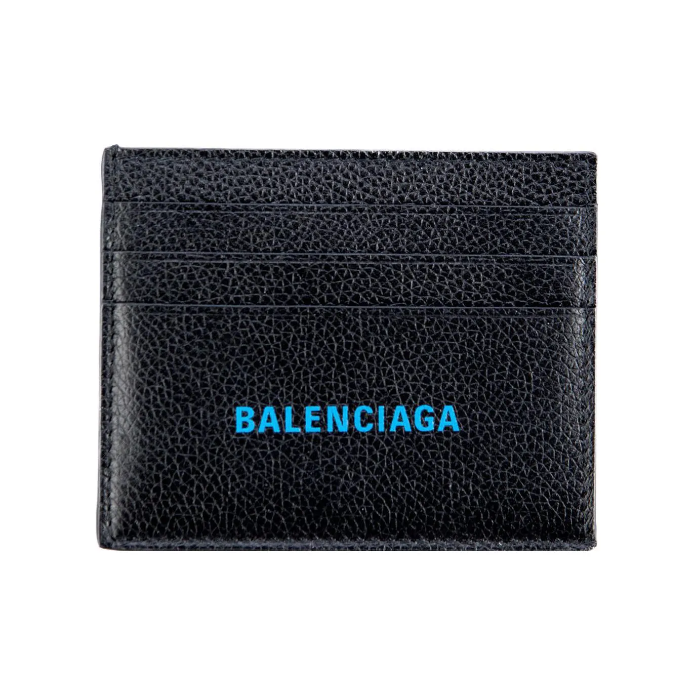 Balenciaga Рельефная Телячья Кожа Кошелек Держатель для Карт Мужской Черный