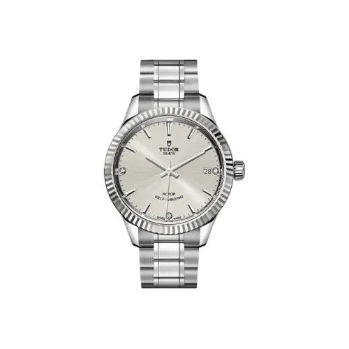 TUDOR Автоматический Механический Movement Женские Часы из коллекции Wind Style Серебряные