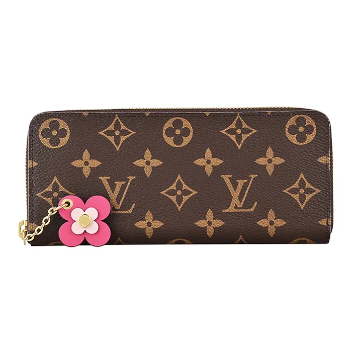 LOUIS VUITTON Coated Canvas Card Holder, Wallet Women's Brown