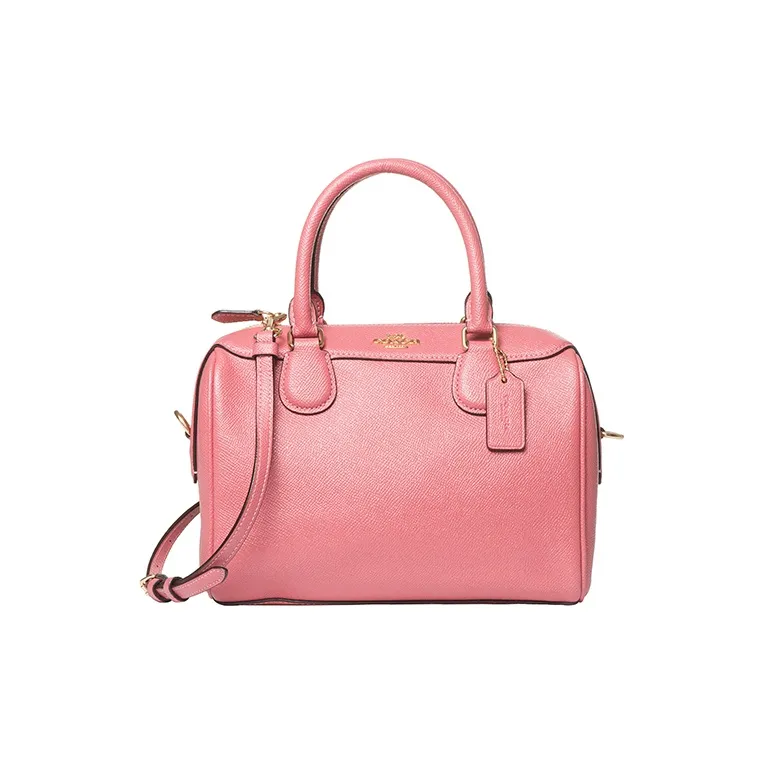 COACH Bennett Кожа Сумка через плечо Бостон Сумка на одно плечо Маленькая Женская Вишневый цветок Красный