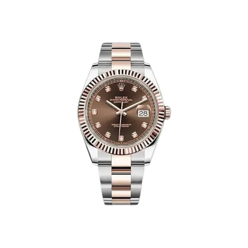 ROLEX Автоматический Механический Movement Мужские Часы Log Series 41 мм Кофе