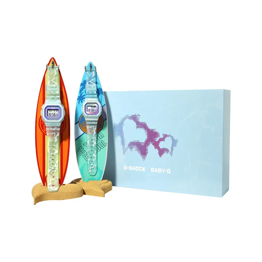 CASIO Watch Collection Кварцевый механизм блок смола ремешок унисекс синий циферблат