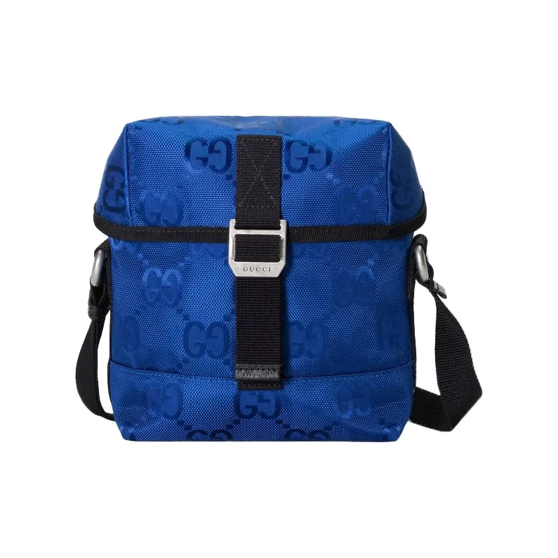 GUCCI Off The Grid Recycled Nylon With Leather Messenger Bag, Shoulder Bag, Crossbody Bag Unisex