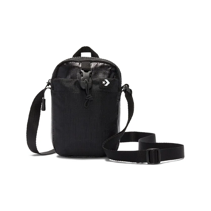 Конверс Полиамид Сумка через плечо Стандартная Унисекс Черная