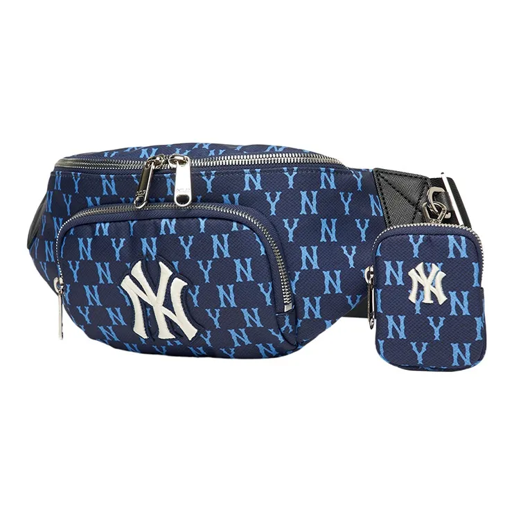 MLB MONOGRAM Коллекция Полиэстер Сумка через плечо Сумка Банка Обычная Унисекс Морской Синий