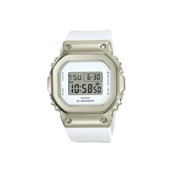 CASIO Кварцевый механизм Смольный ремешок Женские часы Белый циферблат