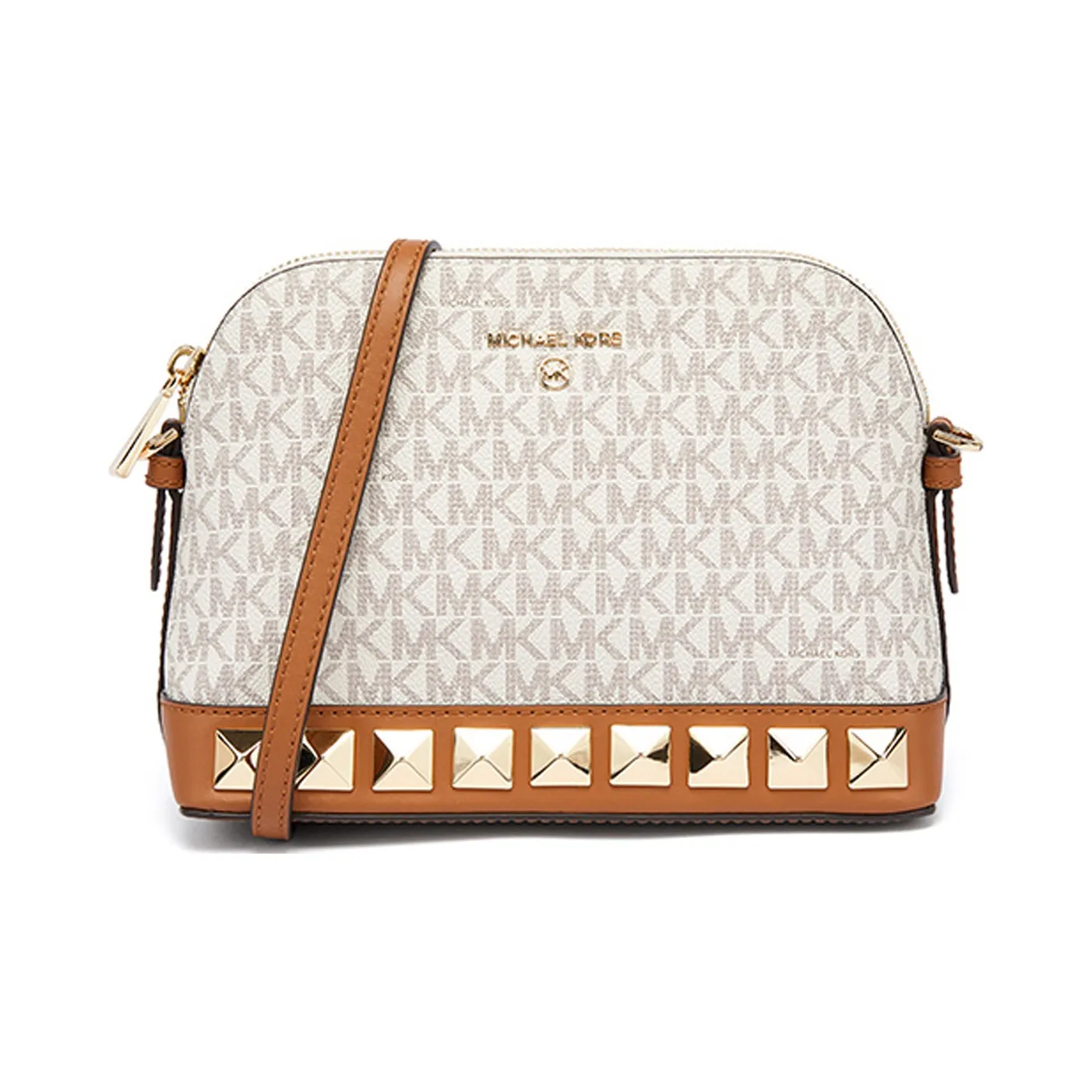 MICHAEL KORS Charm PVC Dome Bag Shoulder Bag Women's Vanilla White
