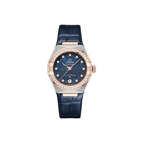 OMEGA Автоматический Механический Movement Женские Constellation Collection Часы 29 мм Синие