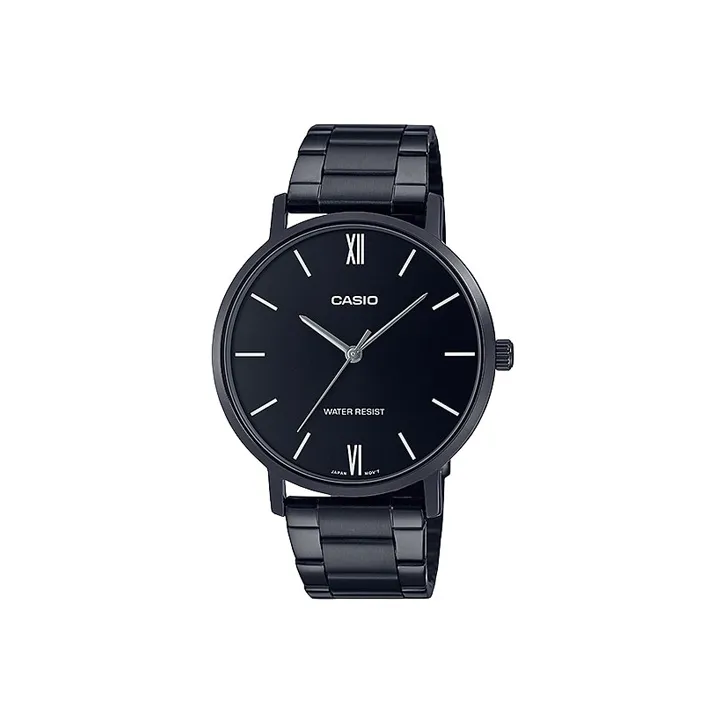 CASIO Standard Series Кварцевый механизм нержавеющая сталь ремешок мужские часы черный циферблат