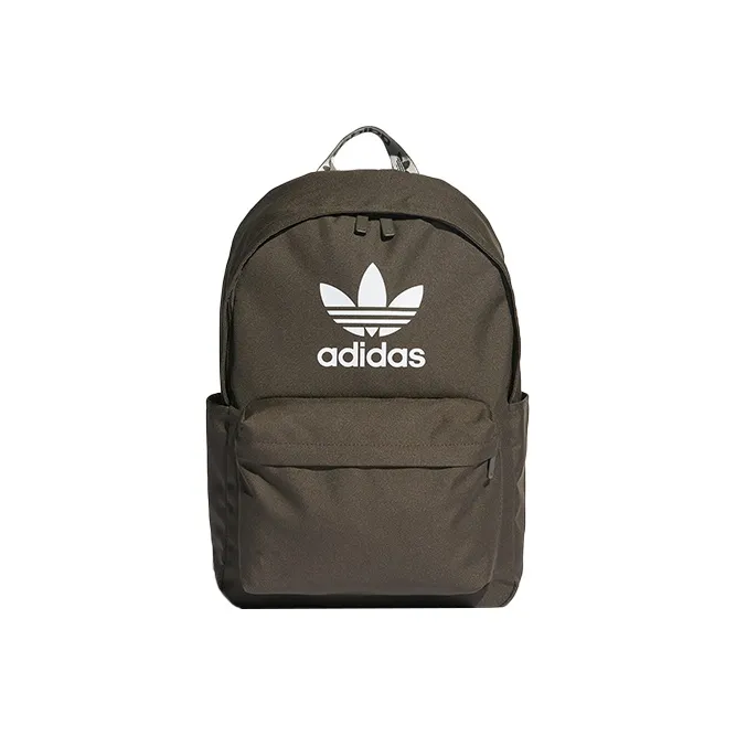 Adidas Originals Полиэстер Рюкзак Стандартный Мужской Армейский Зеленый