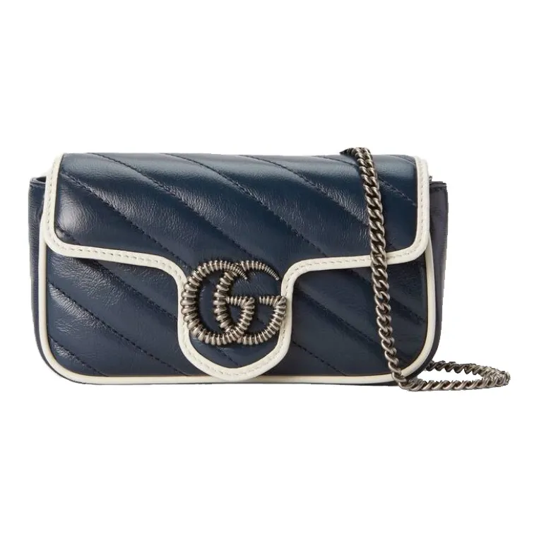GUCCI Marmont Leather Shoulder Bag, Crossbody Bag Extra Mini Women's