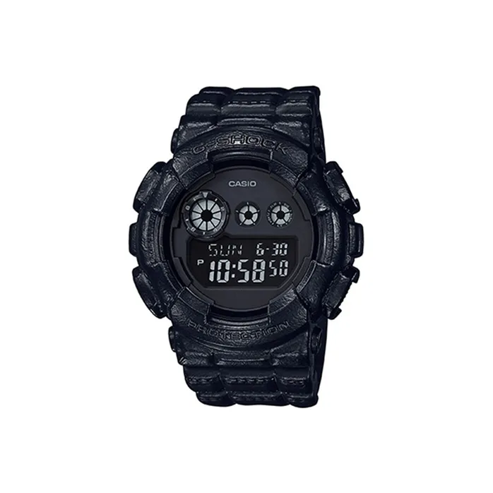 CASIO DIGITAL Collection THREE Глаза Кварцевый механизм Часы Мужские Черный циферблат GD 120BT 1