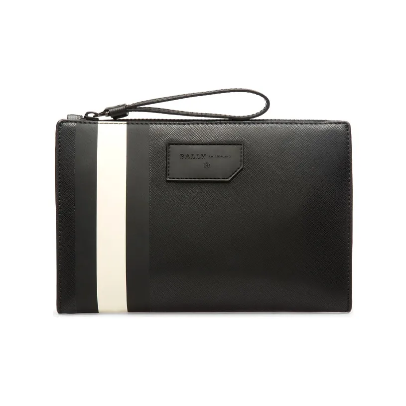BALLY Canvas Coin Purse Clutch Regular Men's Black