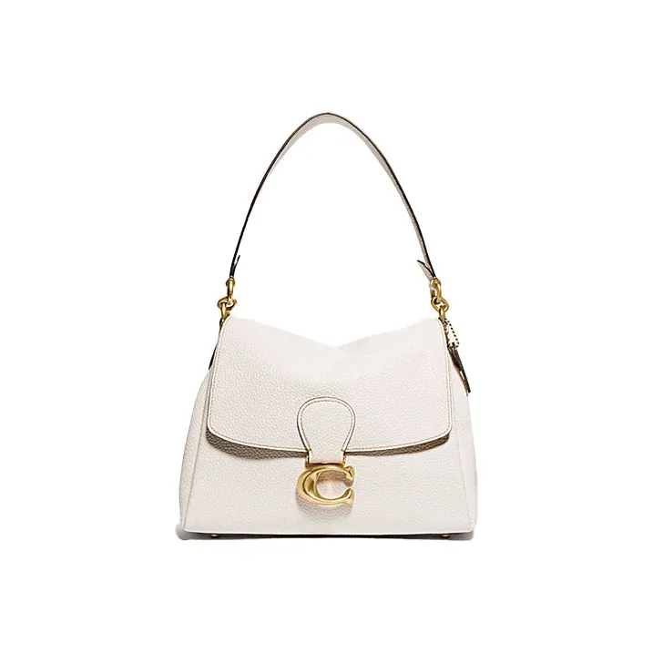 COACH May Leather Portable Crossbody Bag, Shoulder Bag Women's Chalk White