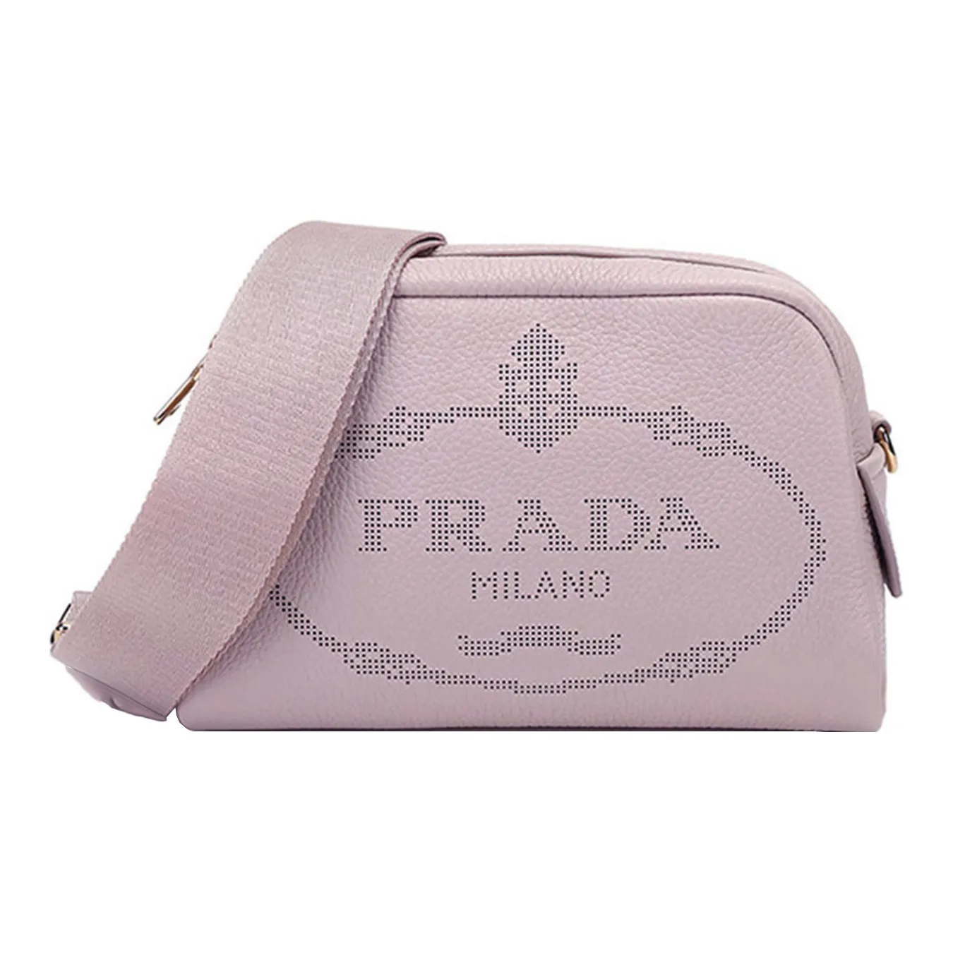 PRADA Leather Crossbody Bag Shoulder Bag Women's Water Lily Color